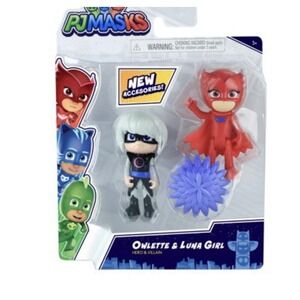 PJ Masks OWLETTE & LUNA GIRL Hero & Villain 2020 Just Play 95777 Figure Pack NEW